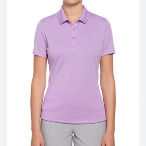 EUC AUR  ACTIVE ATHLETIC POLO WOMENS PURPLE DRY FIT